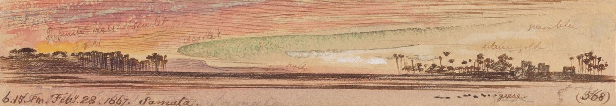 Samata; kl. 18.15, 28. februar 1867 (568) av Edward Lear