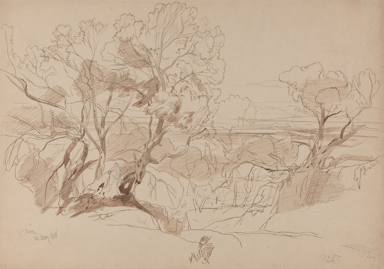 Santa Decca, Korfu, 28. mai 1848 (126) av Edward Lear
