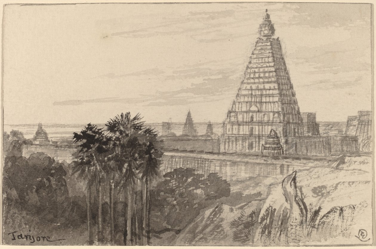 Tanjore, India av Edward Lear