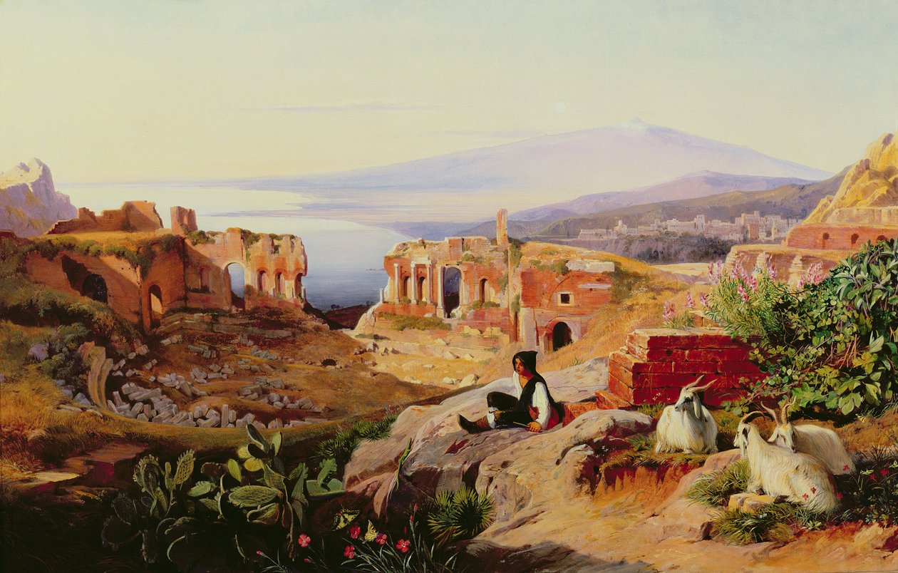 Taormina (olje) av Edward Lear