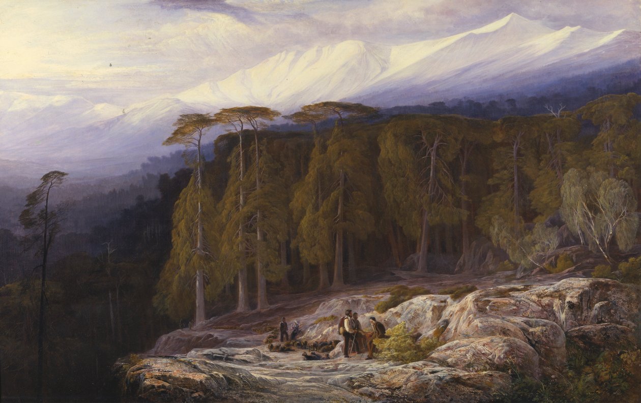 Skogen til Valdoniello, Korsika av Edward Lear