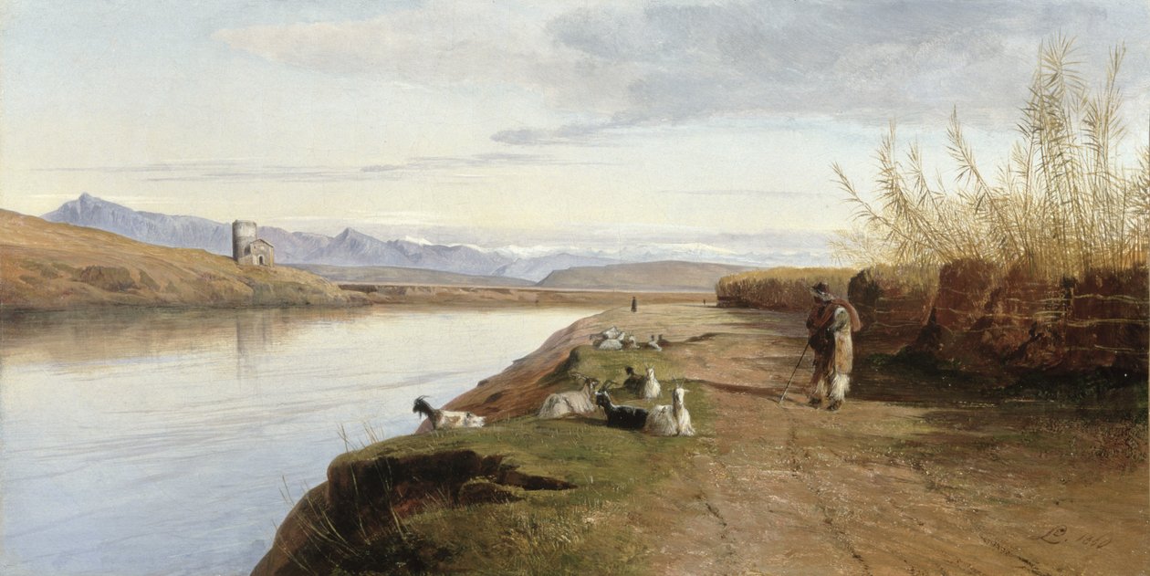 Den romerske kampanjen, 1860 av Edward Lear