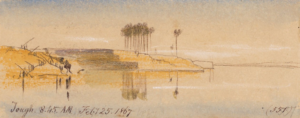 Tøft; kl. 08.45, 25. februar 1867 (551) av Edward Lear