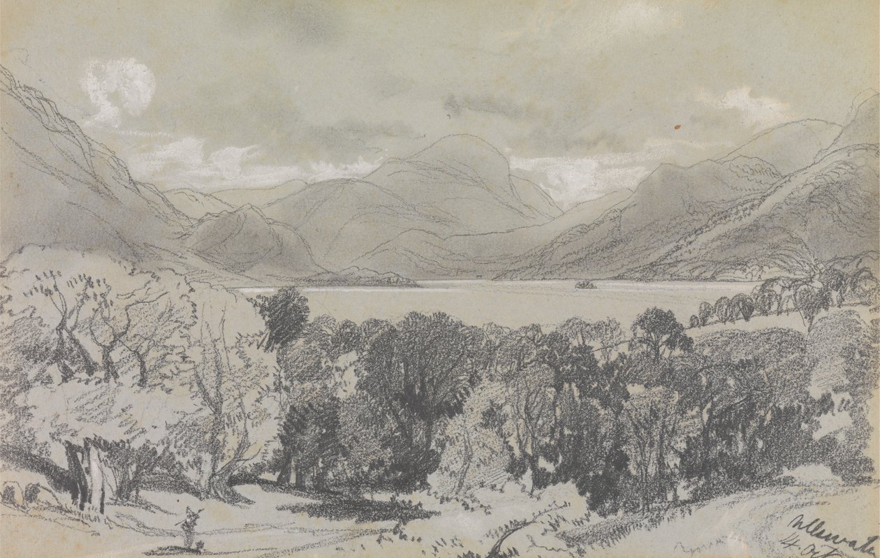 Ullswater, 14. oktober 1836 av Edward Lear