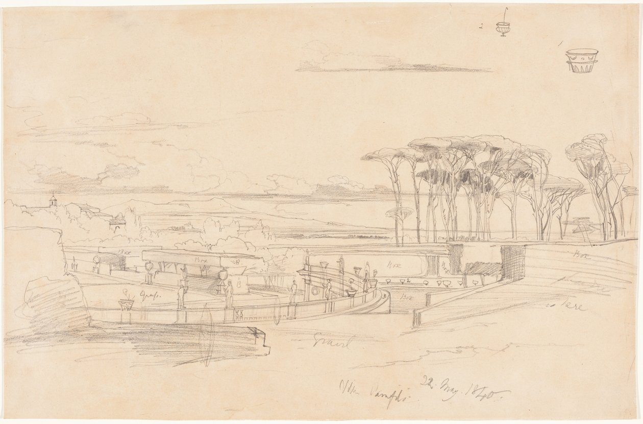 Villa Pamphili av Edward Lear