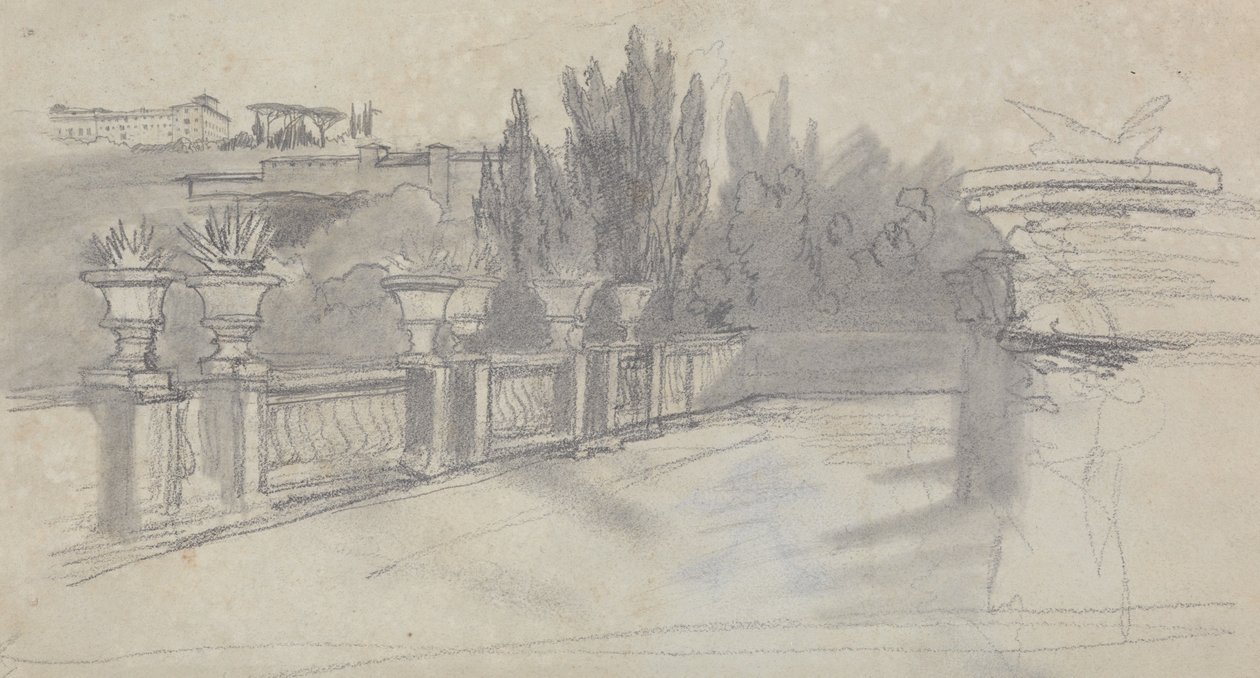 Villa Torlania, tidligere Villa Conti, Erascati av Edward Lear