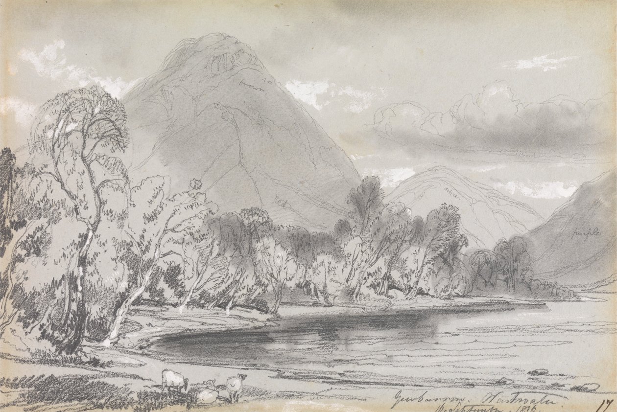 Yewbarrow, Wastwater, 16. september 1836 av Edward Lear