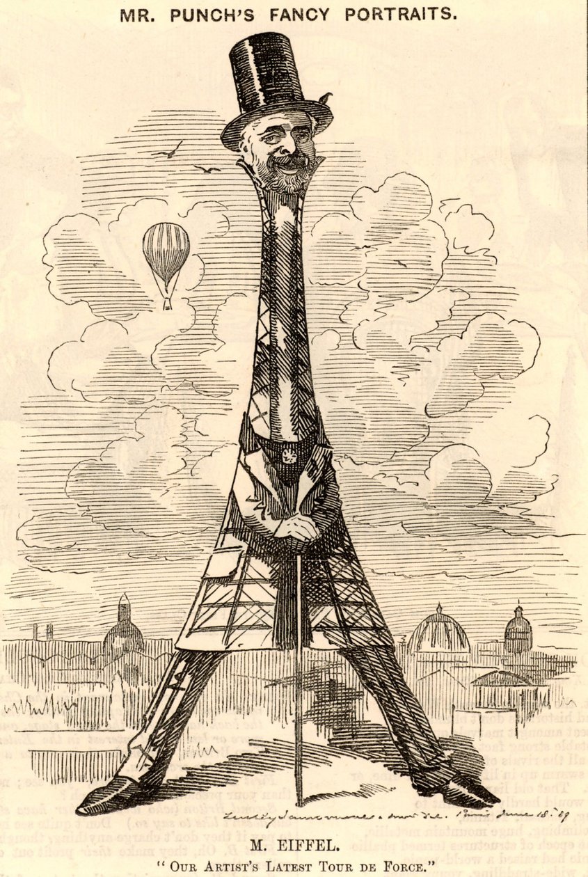 ""(Alexandre) Gustave Eiffel (1832-1923) fransk sivilingeniør av Edward Linley Sambourne