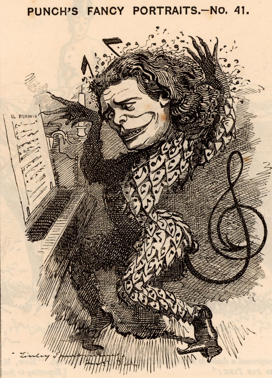 Anton Rubenstein (1829-1894) av Edward Linley Sambourne