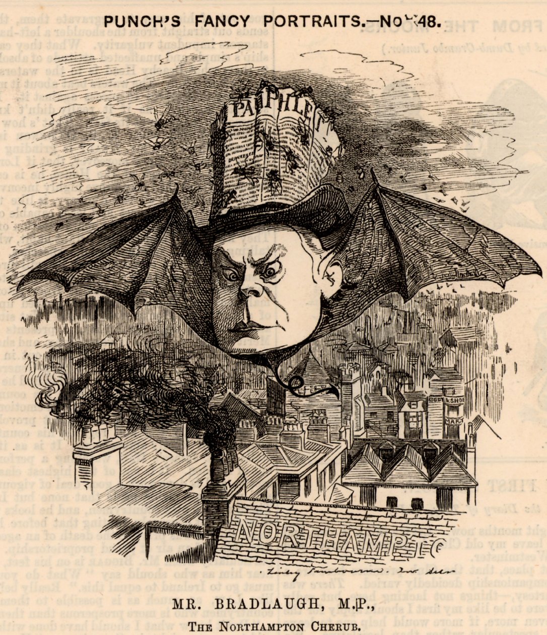 Charles Bradlaugh (1833-1891) av Edward Linley Sambourne