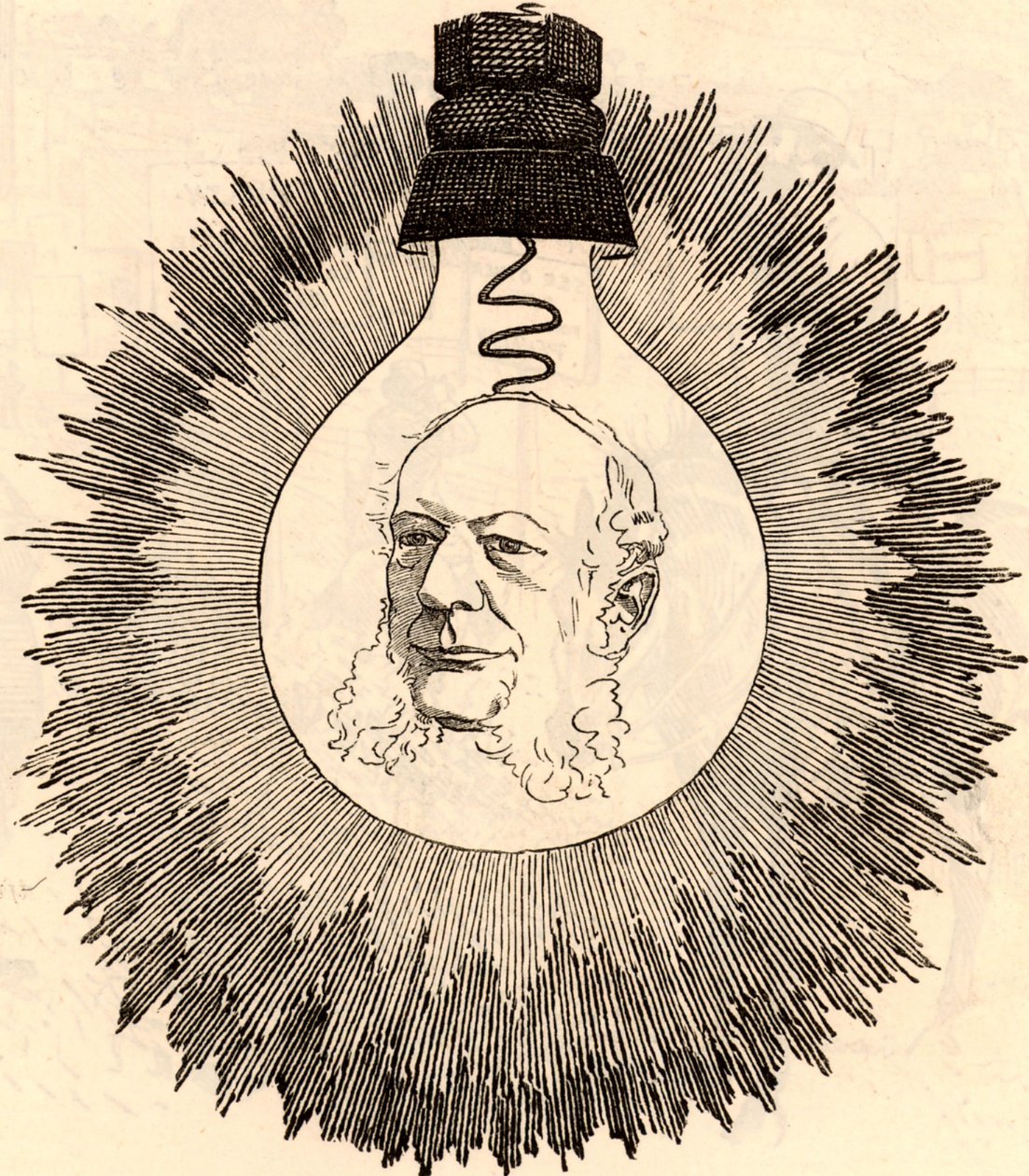 Charles William Siemens (1823-1883) av Edward Linley Sambourne