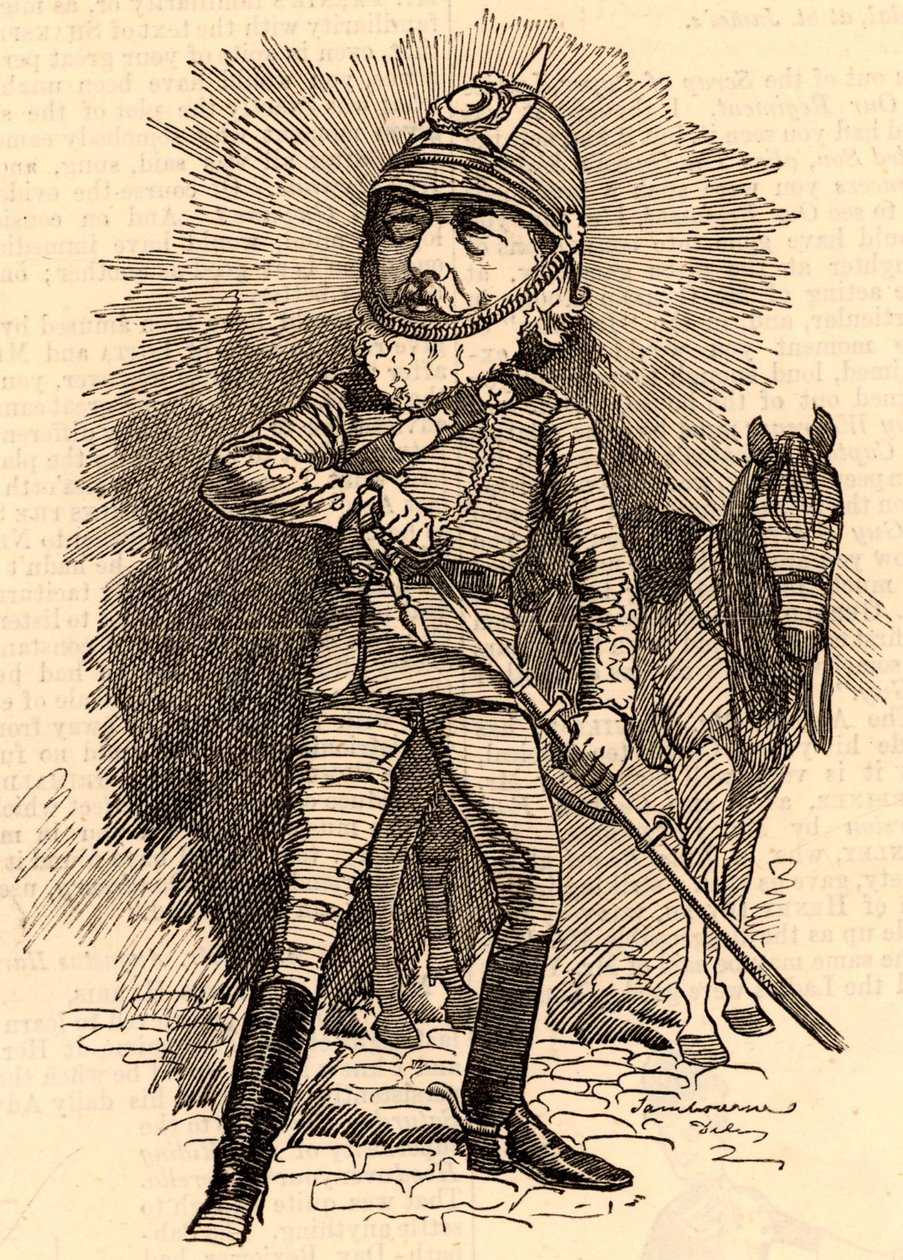Frederick Lord Leighton i militæruniform av Edward Linley Sambourne