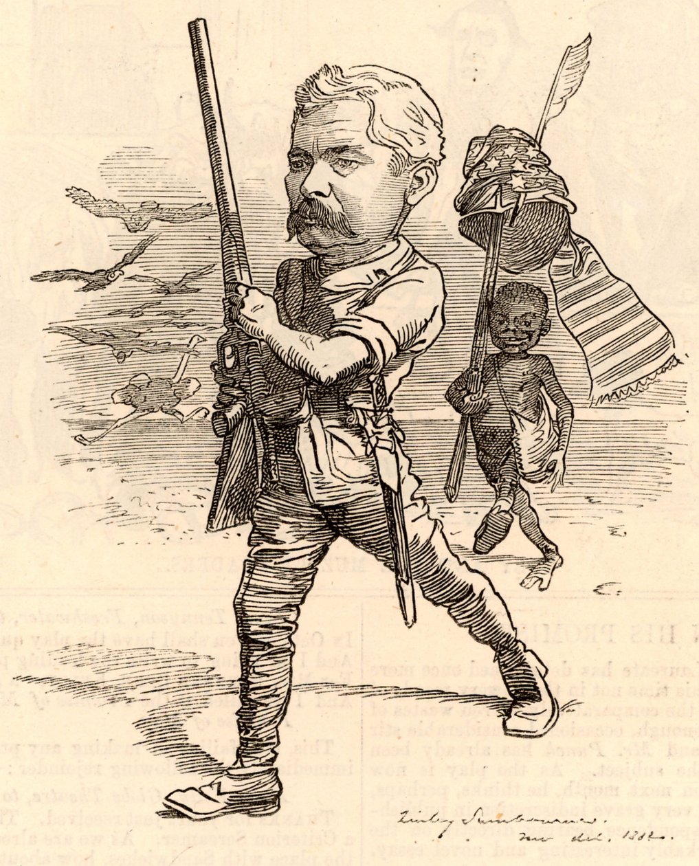 Illustrasjon med Henry Morton Stanley av Edward Linley Sambourne