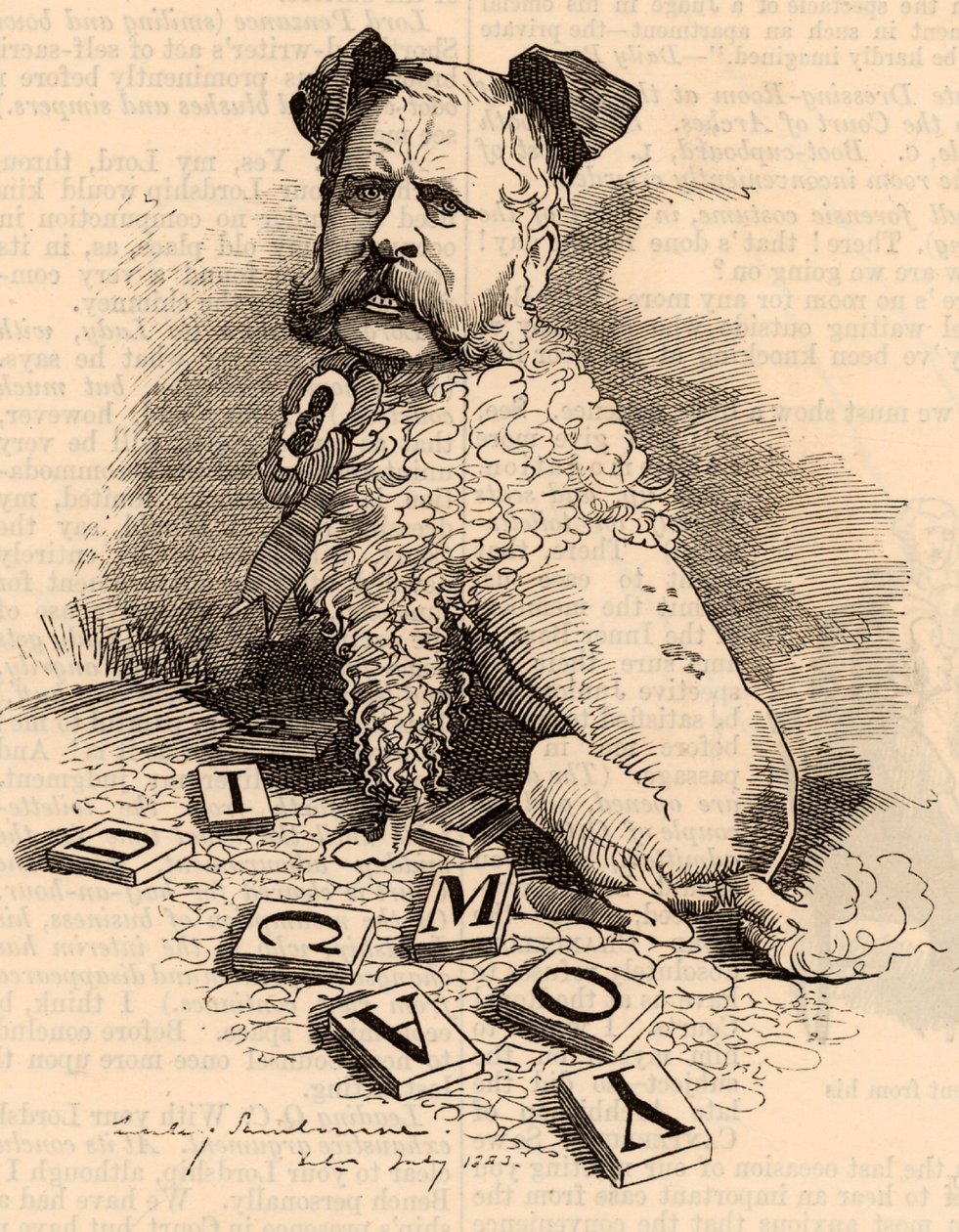 William Henry Waddington (1826-1894) av Edward Linley Sambourne