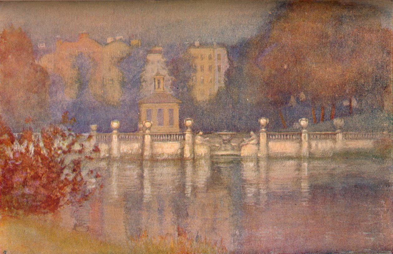 The Serpentine, Hyde Park, c1911 av Edward Louis Lawrenson