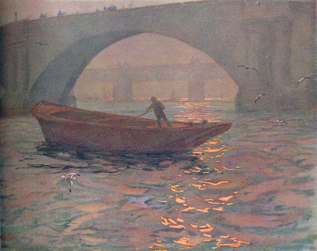 Waterloo Bridge, c1910 av Edward Louis Lawrenson