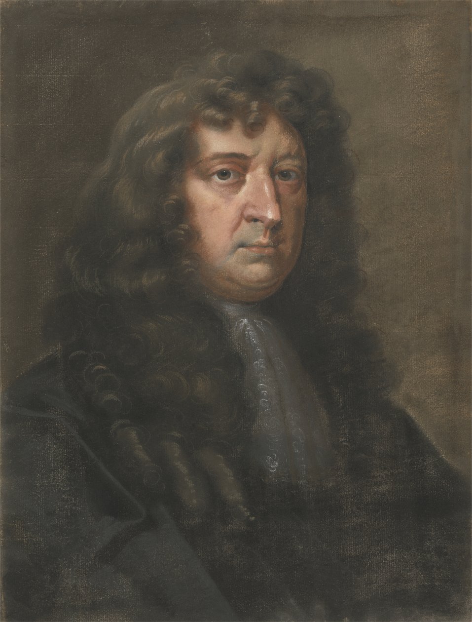 Samuel Butler (1612-80), forfatteren av Hudibras (pastell på lagt papir) av Edward Lutterell
