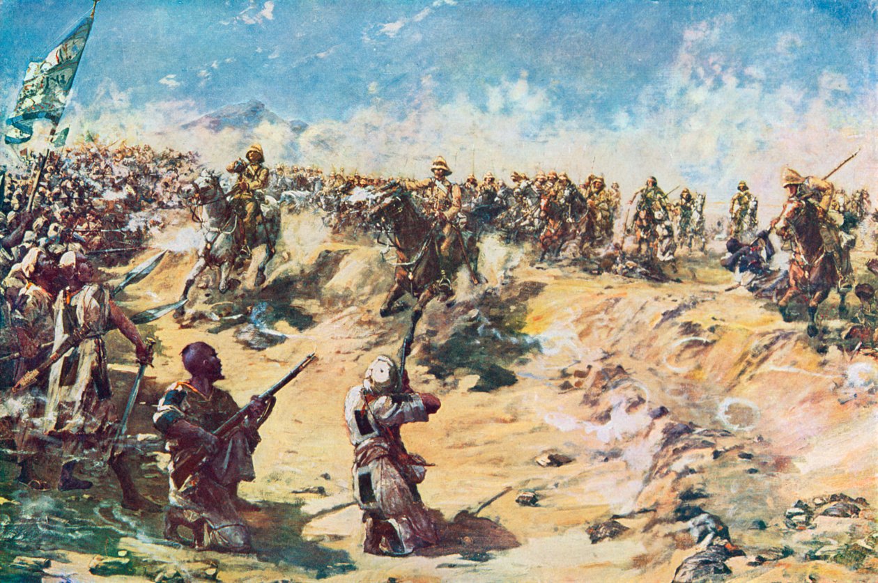 Angrepet til 21. lansersoldat ved Omdurman, 8. april av Edward Matthew Hale
