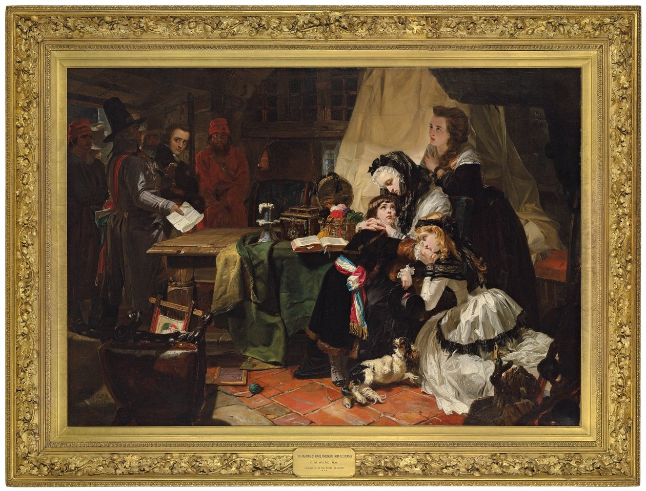 Den siste avskjeden til Marie Antoinette og hennes sønn, 1856 av Edward Matthew Ward