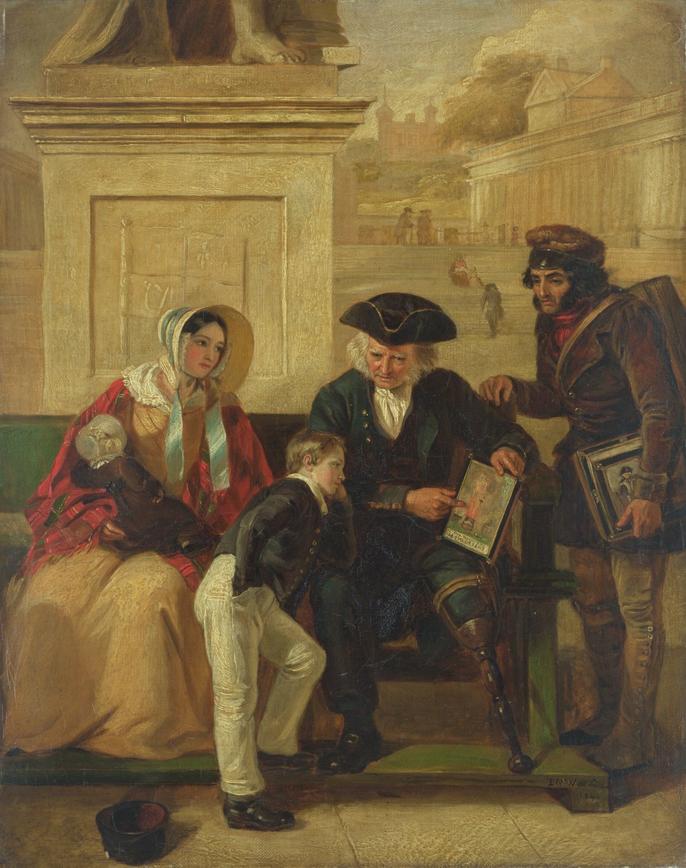 Veteranen fra Aboukir, 1844 av Edward Matthew Ward