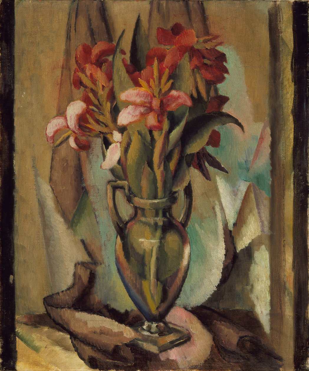 Blomster i en håndtaksvase, 1919-22 av Edward Middleton Manigault