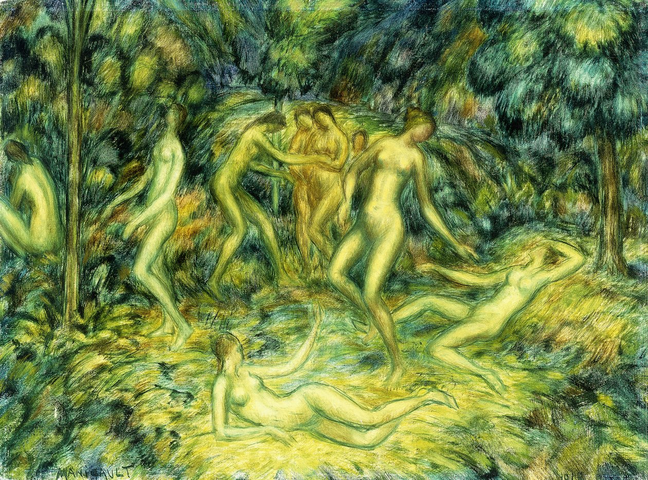 Nymphs Dancing, 1918 av Edward Middleton Manigault