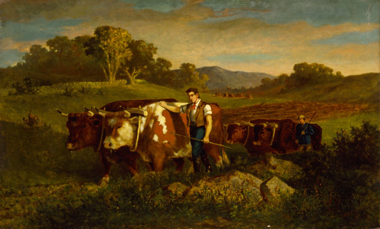 Gjeter med kyr, 1869. av Edward Mitchell Bannister