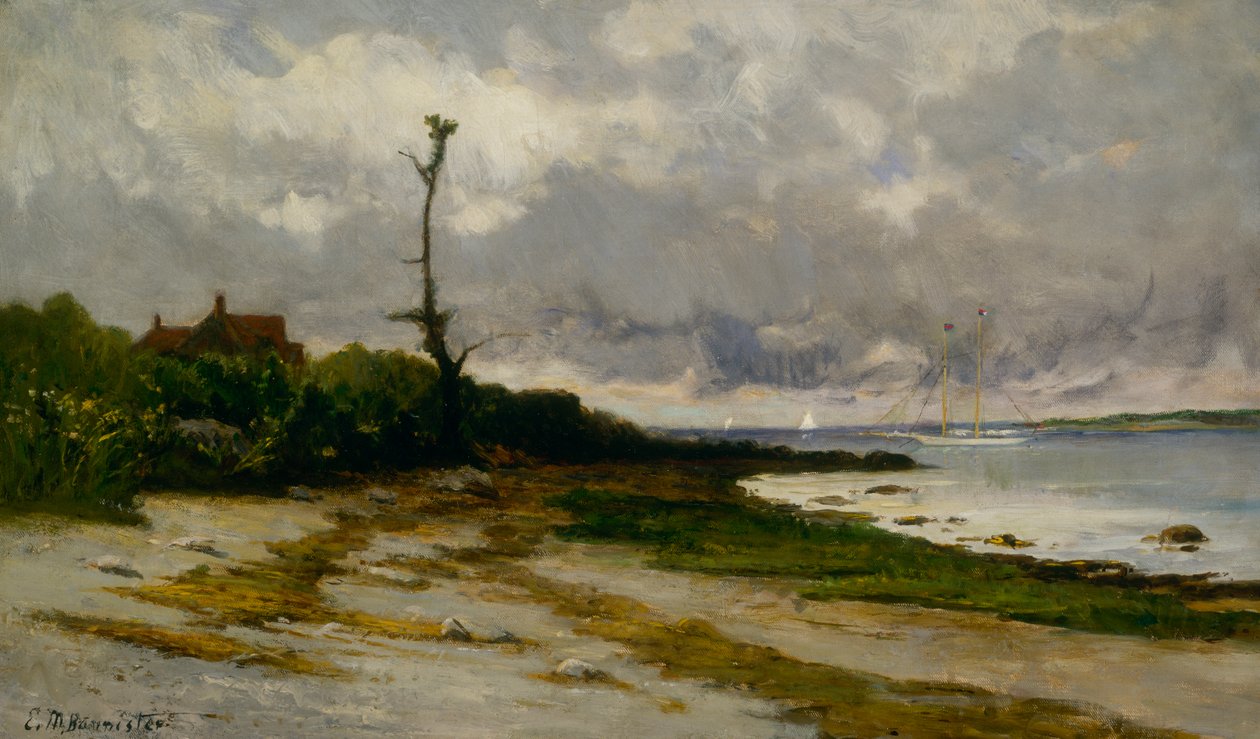 Landskap nær Newport, R. I., ca. 1877-1878. av Edward Mitchell Bannister