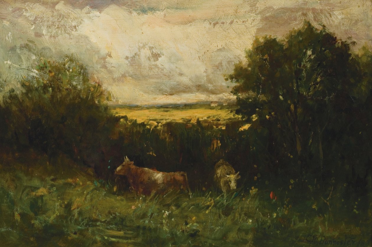 Landskap med storfe av Edward Mitchell Bannister