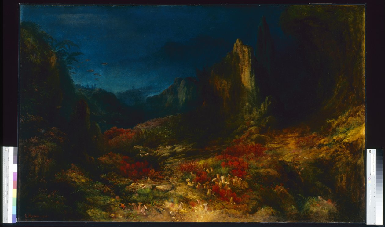 The Valley In The Sea (olje på lerret) av Edward Moran