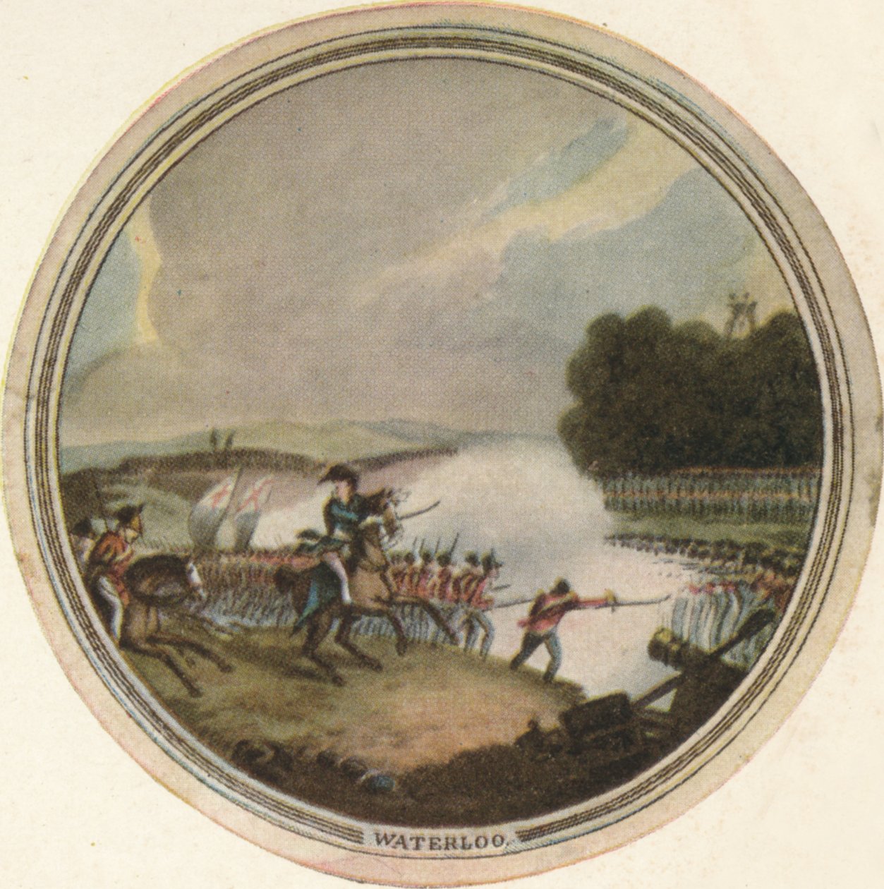 Slaget ved Waterloo, 1815, 1910 av Edward Orme
