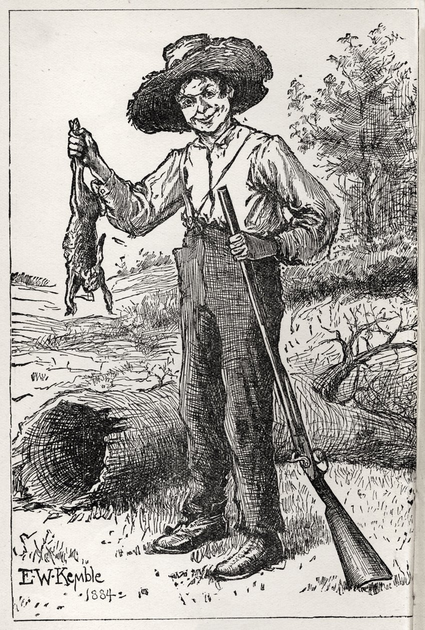 "The Adventures of Huckleberry Finn" av Mark Twain av Edward Parick Kinsella