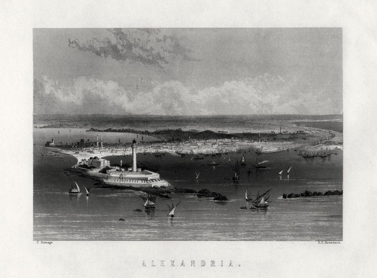 Alexandria, Egypt, 1800-tallet av Edward Paxman Brandard