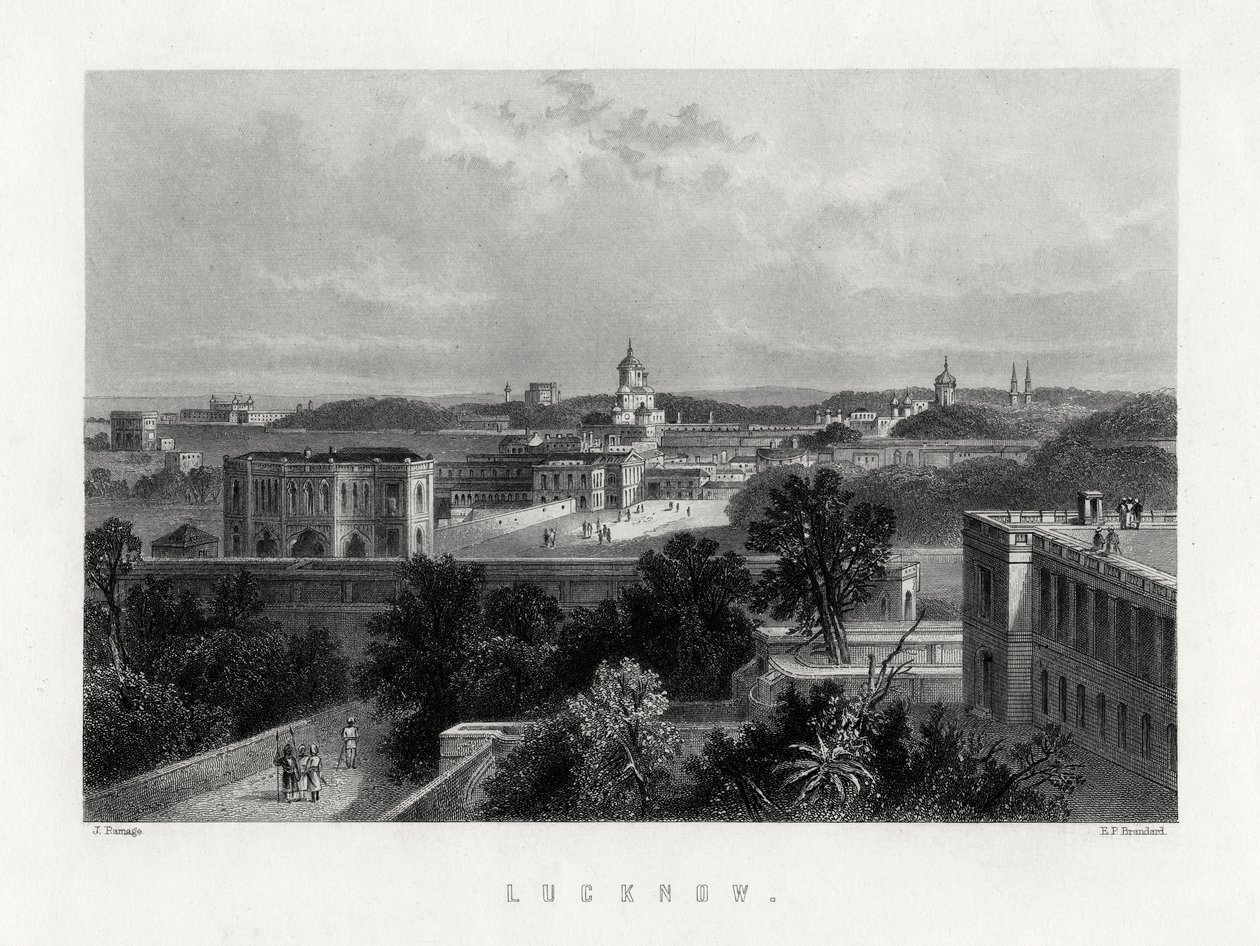 Lucknow, Uttar Pradesh, India, 1800-tallet av Edward Paxman Brandard