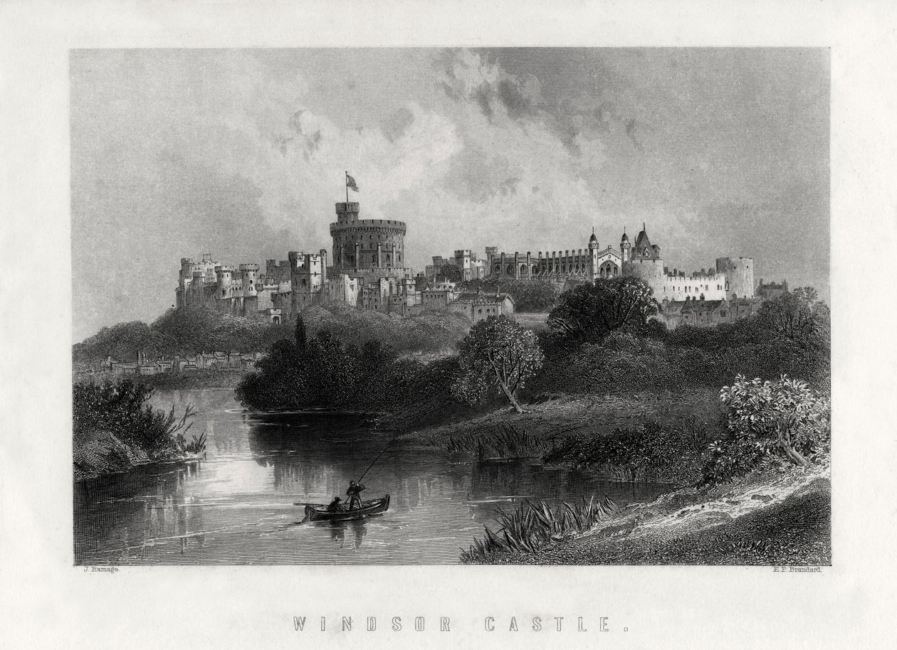 Windsor Castle, England, 1883 av Edward Paxman Brandard