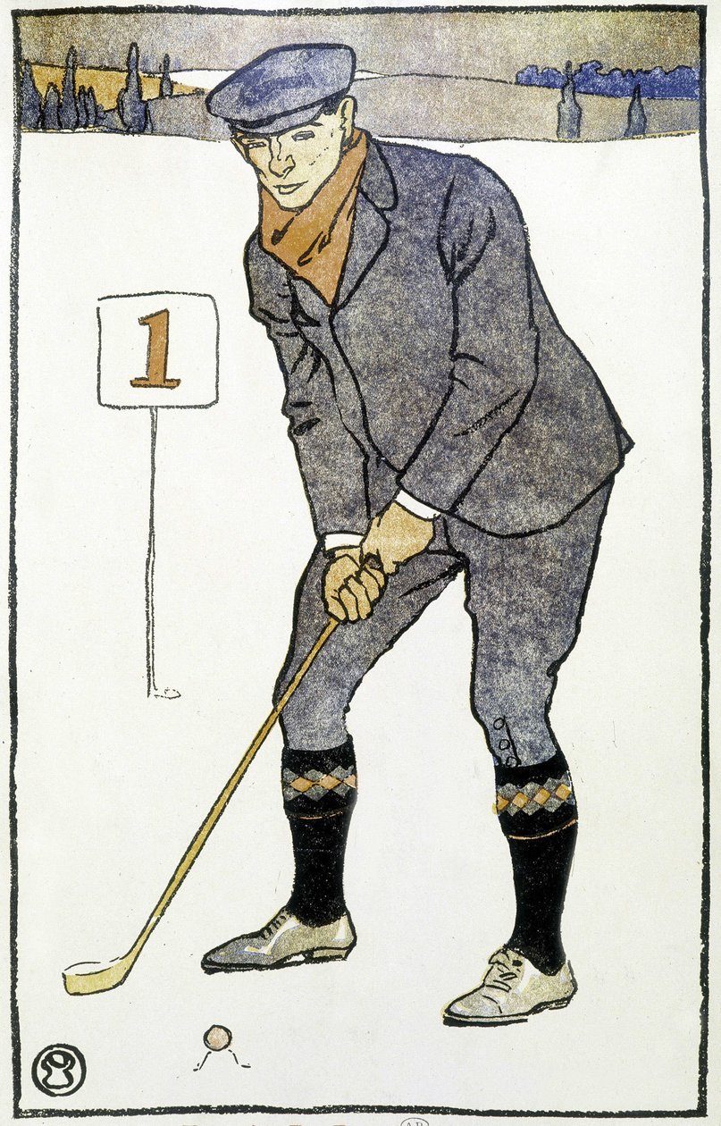 Kalender: "" Golfkalender"" av Edward Penfield av Edward Penfield