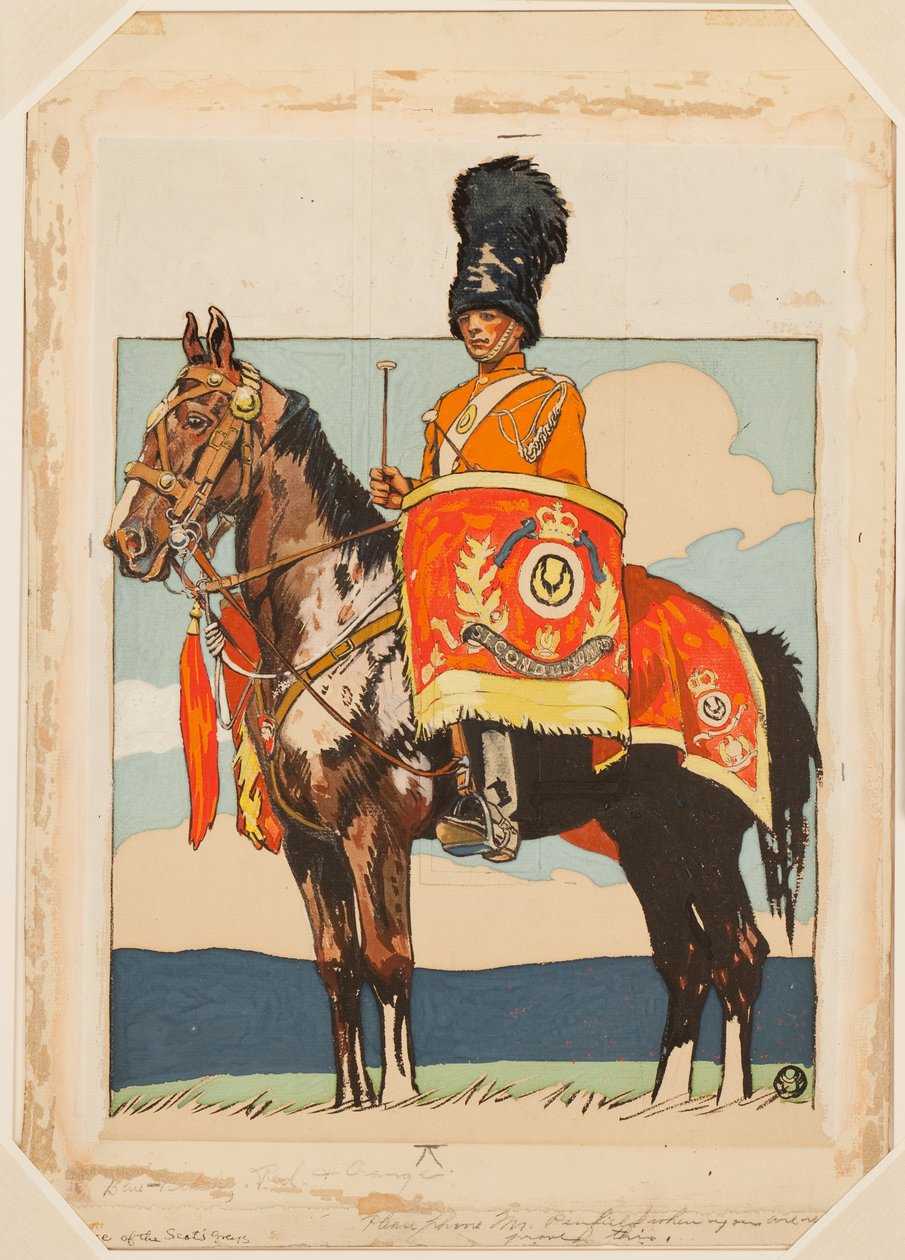Drum Horse of the Scots' Greys av Edward Penfield