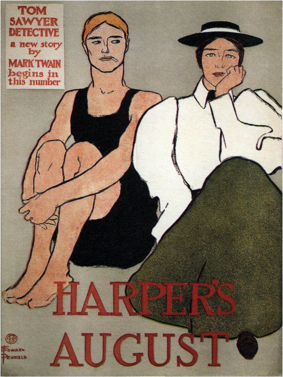 Harpers August, 1896 av Edward Penfield