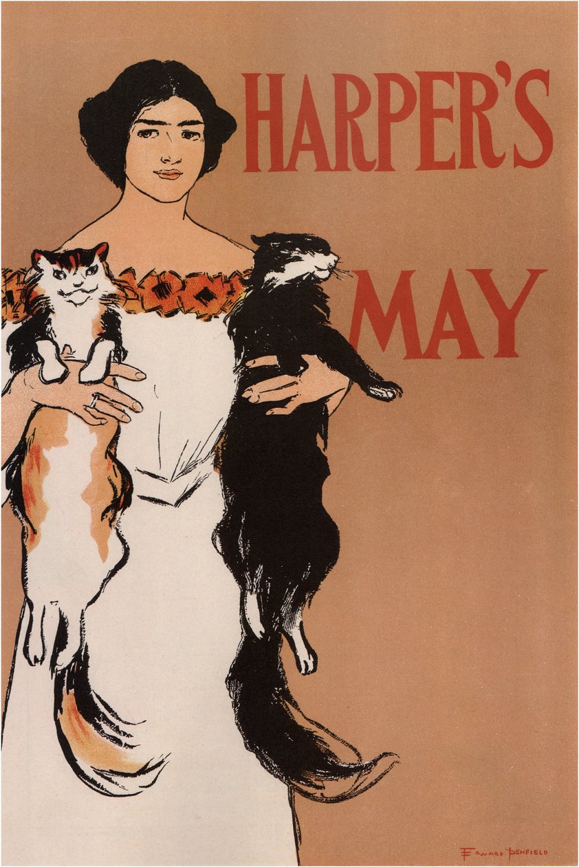 Harpers May, 1897 av Edward Penfield