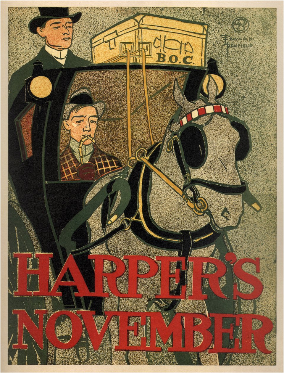 Harpers november, 1896 av Edward Penfield