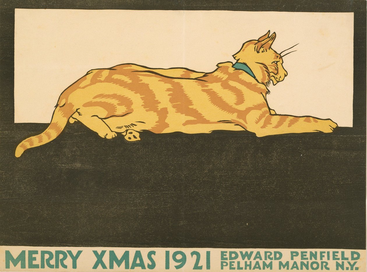Fröhliche Weihnachten, 1921 av Edward Penfield