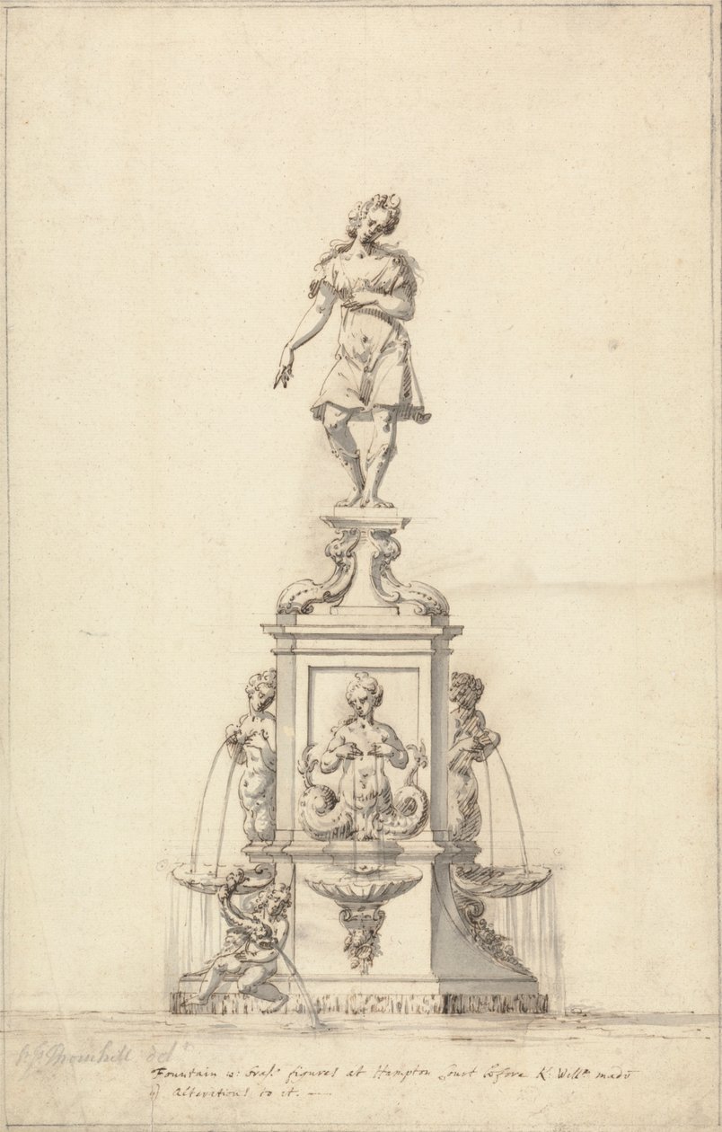 Diana-fontenen, Bushy Park: Original Design av Edward Pierce