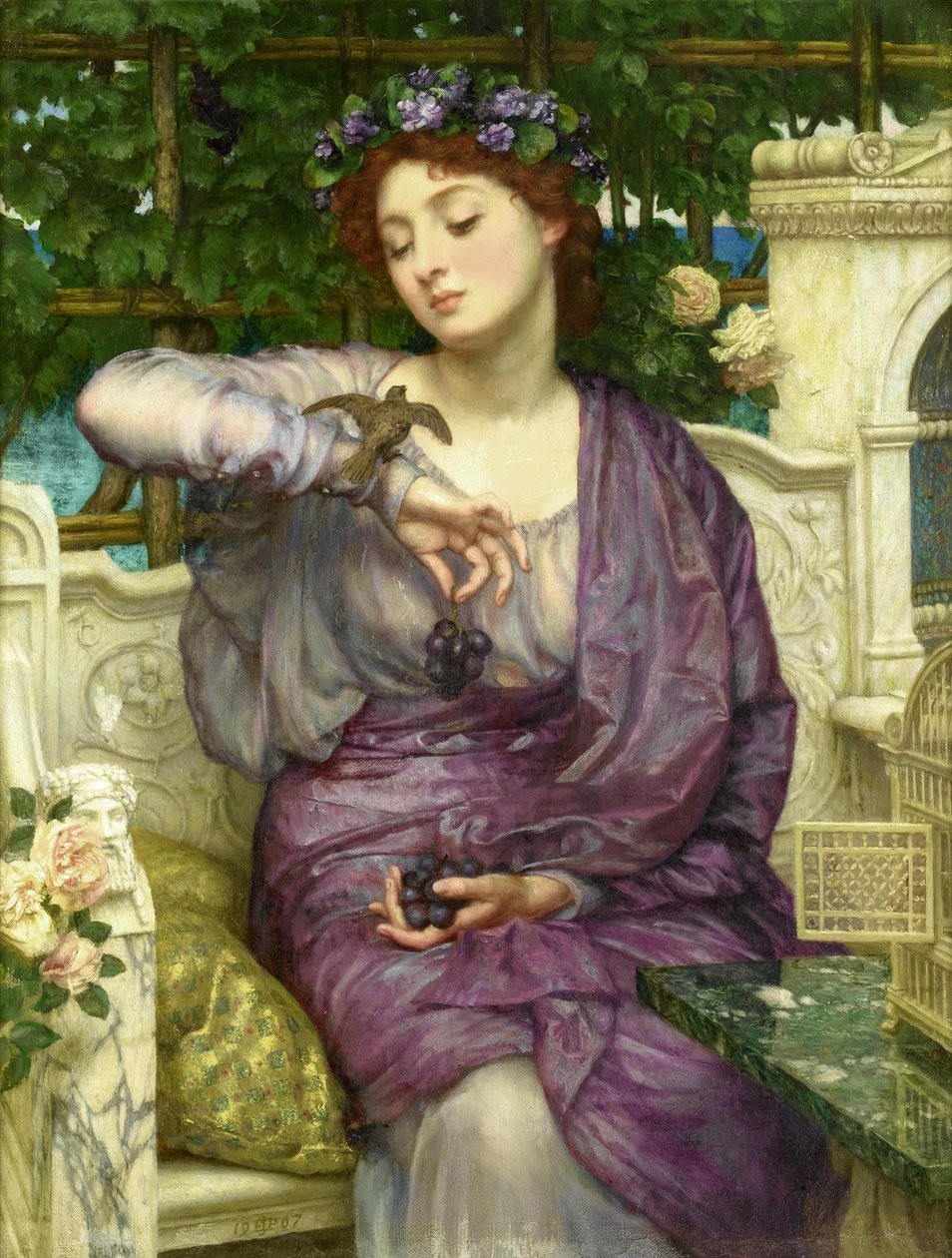 Lesbia og spurven hennes av Edward Poynter