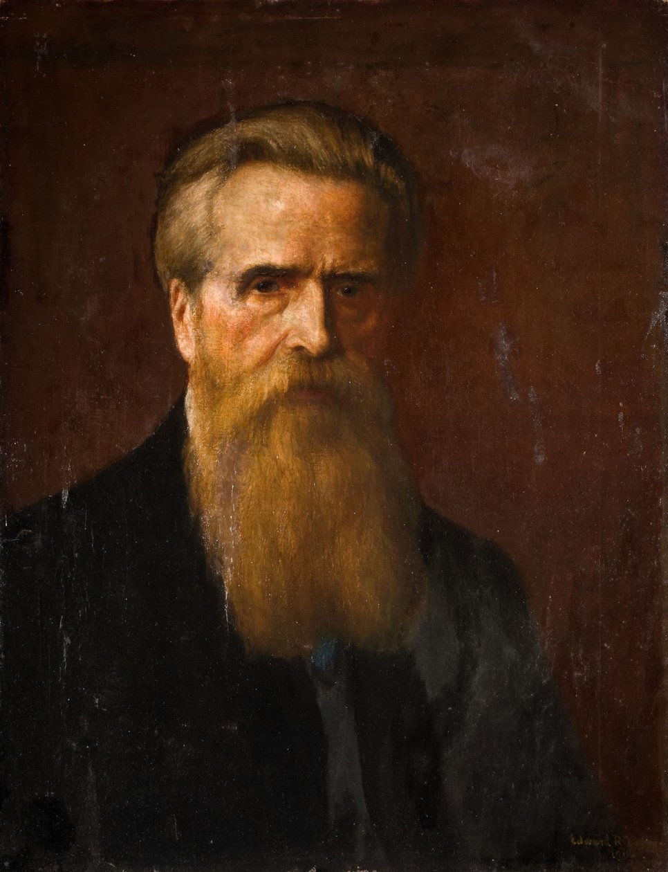 Portrett av kunstnerens selvportrett, 1906. av Edward R Taylor