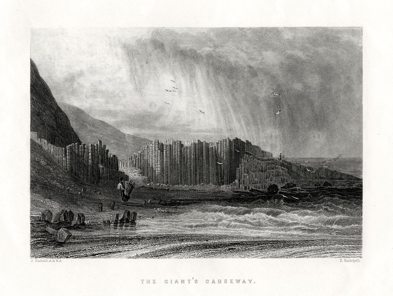 The Giants Causeway, County Antrim, Nord-Irland, 1884 av Edward Radclyffe