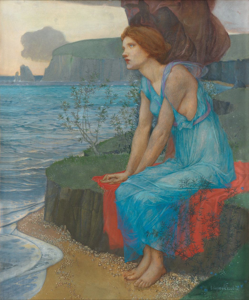 Ariadne på Isle of Naxos (tempera på lerret) av Edward Reginald Frampton