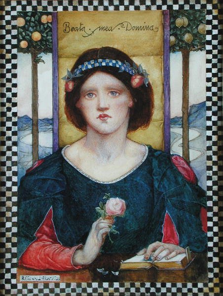 Beata Mea Domina (akvarell og pastell på papir) av Edward Reginald Frampton