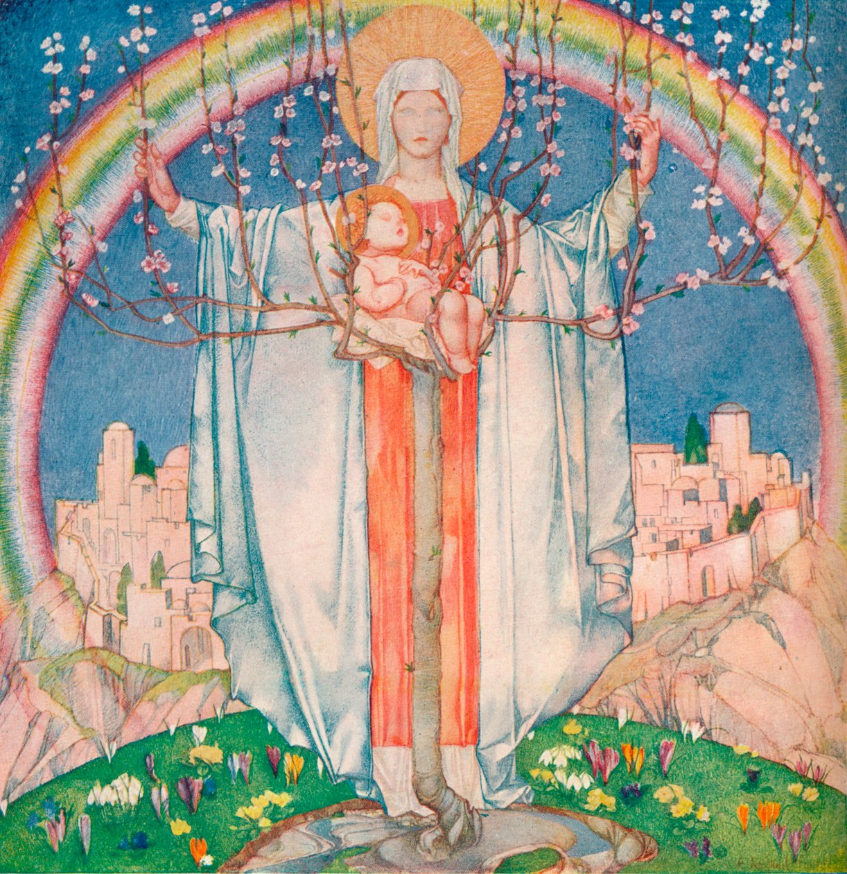 Vår Frue av løftet, c1890-1914, 1914 av Edward Reginald Frampton