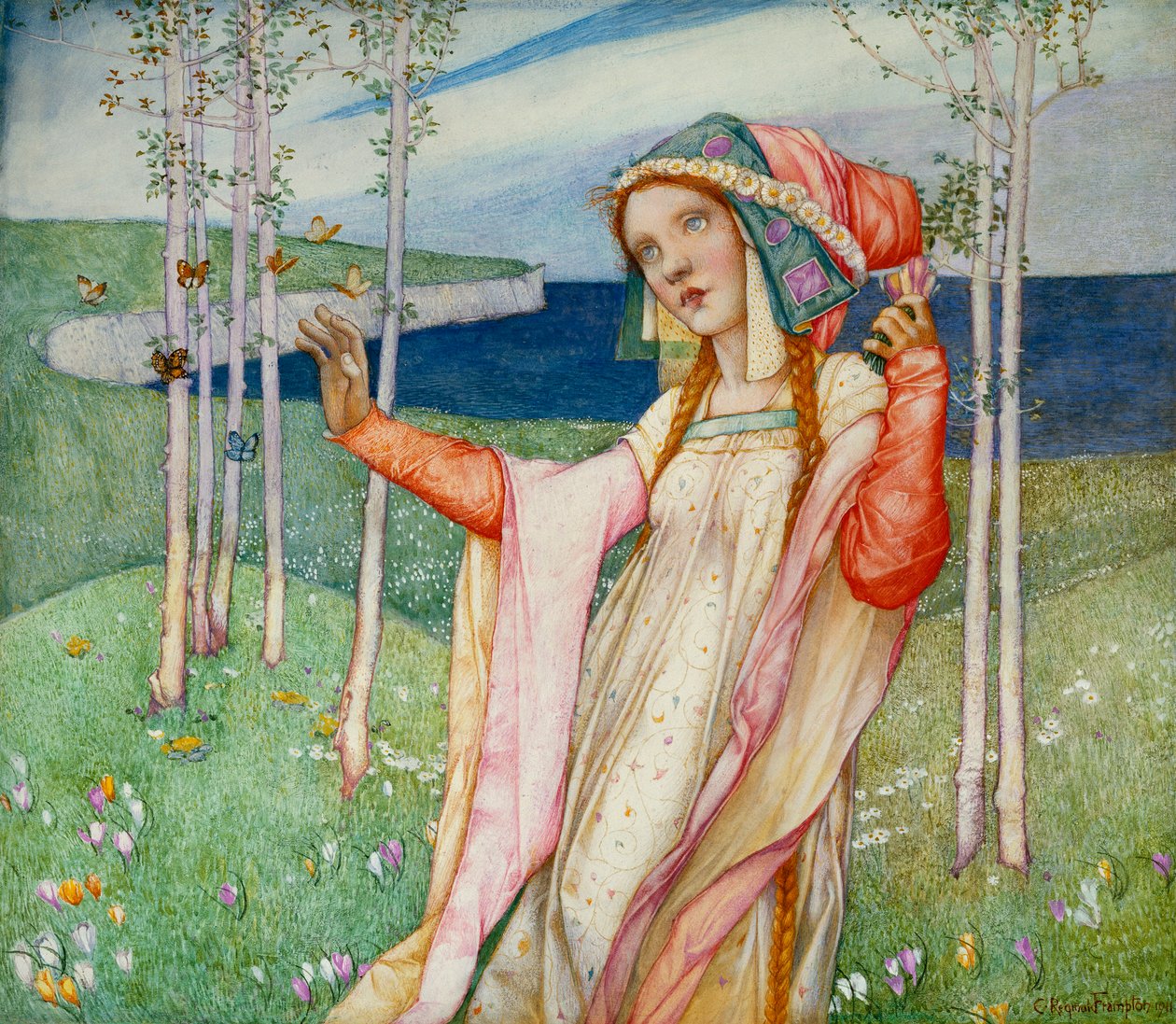 Våren, 1911 av Edward Reginald Frampton