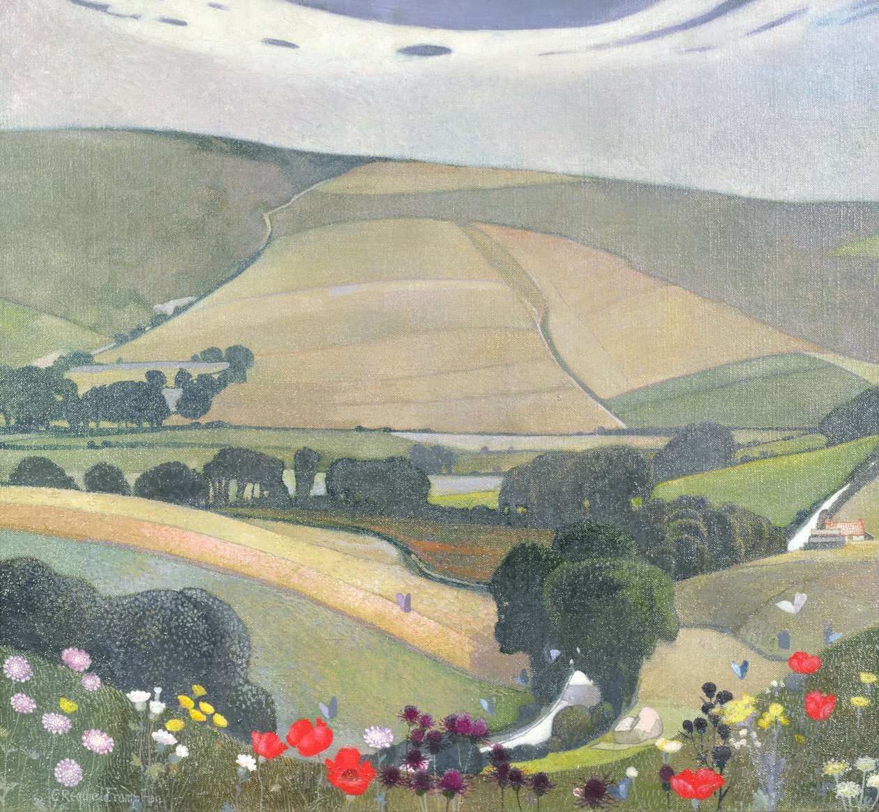 Thunderbarrow Hill, nær Bramber av Edward Reginald Frampton